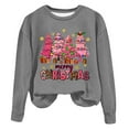 thumbnail image 2 of WXLWZYWL Family Christmas 2024 Womens Chrismas Sweatshirts Xmas Long Sleeve Thermal Crewneck Sweatshirts, 2 of 4