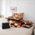 thumbnail image 6 of Manfei Camouflage 7 Pieces Bedding Comforter Set,Rustic Outdoor Full Bedding Set,Brown Camo Fitted Sheet Flat Sheet For Kids,Microfiber Bedroom Decor Reversible, 6 of 8