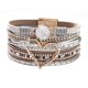 thumbnail image 1 of Pulsera de estilo de moda para mujer, pulsera magnética con diamantes de imitación y cuero artificial de PU suave, 1 of 6