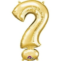 Anagram 78451 36 in. Symbol Question Mark Gold Supershape Foil Balloon