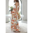 thumbnail image 2 of Women Summer Beach Vacation Pants High Waisted Wide Leg Pants Printed Loose Flowy Casual Palazzo Lounge Trousers, 2 of 10