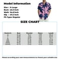 thumbnail image 3 of Lumtrix Mens Hawaiian Shirt Button Down Short Sleeve Beach Shirts Floral Tropical Print 2025 Summer Tshirt Lapel Collared Tops Light Blue M, 3 of 5