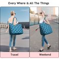 thumbnail image 5 of Blue Dachshunds Dog Travel Tote Bags for Women Carry On,Large Weekender Bags for Women Travel,Multi Functional Duffle Bag for Work,Shopping,Sports, 5 of 5