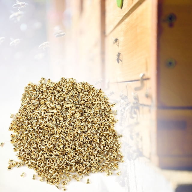 Colmena de abejas, marco de nido de latón, ojales, herramientas de apicultura para apicultores (1000 piezas)
