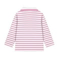 thumbnail image 5 of Psesaysky Girls Pink Axolotl Stripes Print Long Sleeve Shirts with Stand-up Collar Half Zip Pullover Quick Dry Athletic Workout Tops for Kids Sport Performance Clothes 6-7 Years, 5 of 6