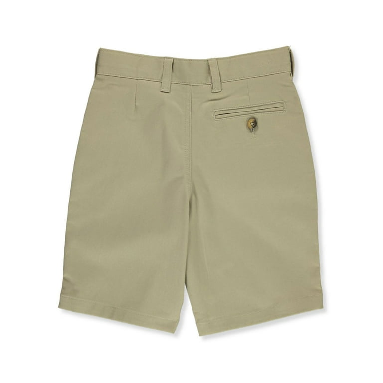 Flat front khaki shorts best sale