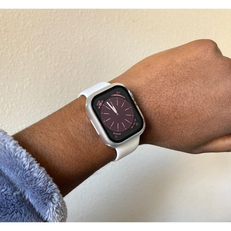 Apple Watch Series 8, GPS + Cellular, 45mm Silver, White Sport