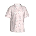thumbnail image 2 of Balery Rabbit Print Men's Hawaiian Shirts Short Sleeve Beach Shirt Relaxed Fit Vacation Button Down Shirts-Medium, 2 of 9
