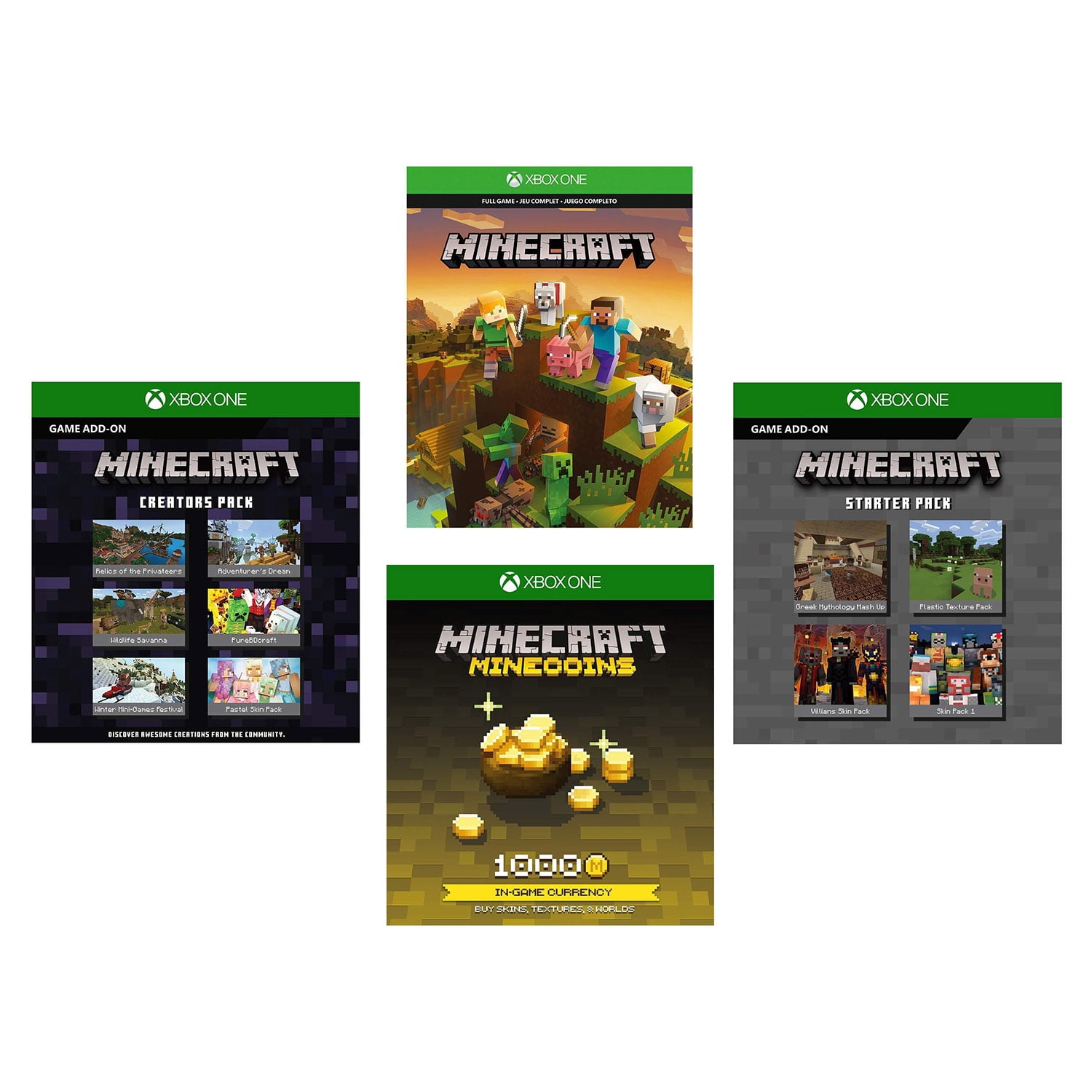 Xbox One Minecraft Full Game 1k Minecoins Starter Creators