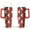 Red-5, variant on Cute Dog Design 40oz Tumbler with Handle - Double Wall Insulated Coffee Mug for Women - Dog Mom Gift Travel Cup with Straw