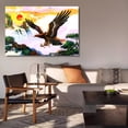 thumbnail image 6 of Eagle and Red Sun Canvas Poster Bedroom Decor Sports Landscape Office Room Decor Gift,Frame-style,12x18inch(30x45cm), 6 of 8