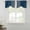 Blue, variant on Yellow Beige Striped Tie Up Valance Curtains for Windows, Kitchen Curtains Window Treatments, Modern Farmhouse Retro Lines Short Window Shades Valances for Bedroom Bathroom Cafe 42"x18"