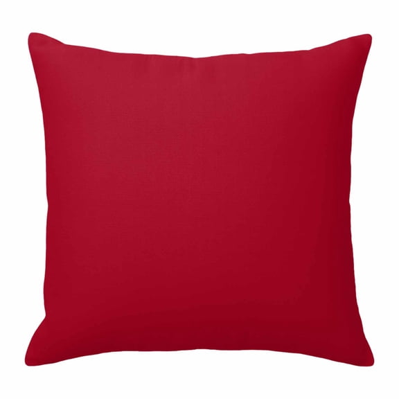 Pillow Covers 24x24 Inch, Pure Red Linen Pillowcase with Invisible Zipper, Simple Solid Color Decorative Throw Pillow Covers Cushion Case for Couch Sofa Bed Living Room