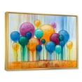 thumbnail image 3 of Designart 'Ornamental Colourful Trees IV' Modern Framed Canvas Wall Art Print, 3 of 5