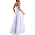 thumbnail image 3 of BCX Womens Juniors Embroidered Criss-Cross Evening Dress, 3 of 3