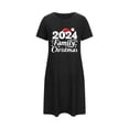 thumbnail image 2 of TMOYZQ Womens Christmas Nightgowns Short Sleeve Crew Neck Cute Print T Shirt Dresses Casual Loose Fit Lounge Christmas Party T Shirt Dress Nightgowns, 2 of 5