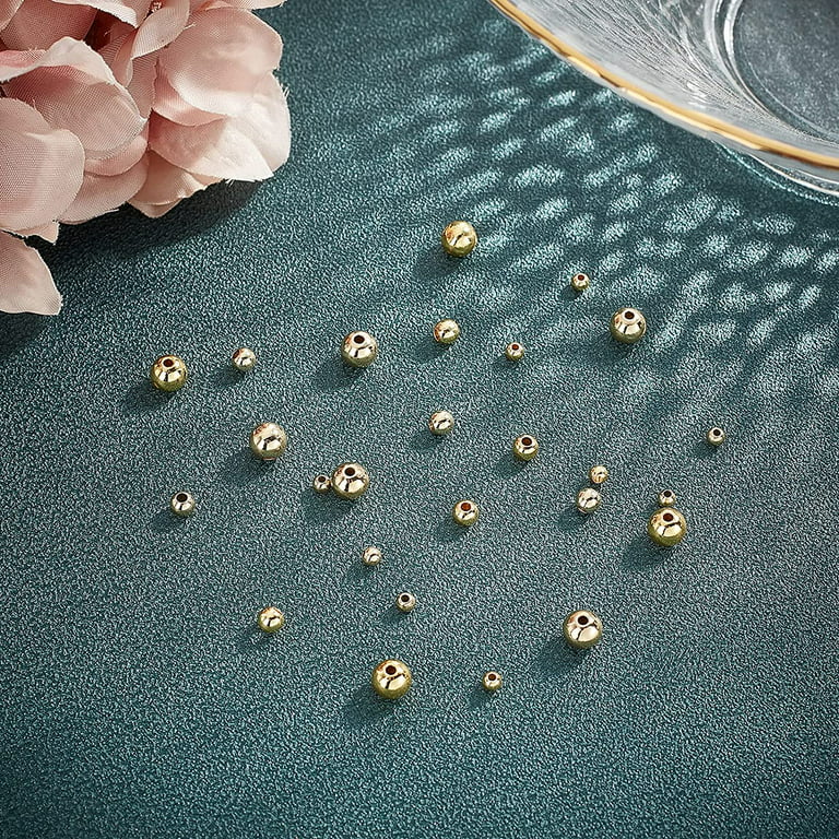 Small Beads Square Shape Tiny Beads 3mm Gold Beads For Necklace,Bracelet  300pcs