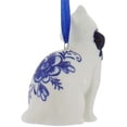 thumbnail image 3 of Kurt Adler Blue and White Kitty Cats Holiday Ornaments Set of 2 Porcelain, 3 of 7