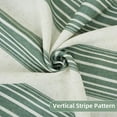 thumbnail image 5 of DriftAway Chris Vertical Striped Pattern Linen Blend Lined Thermal Insulated Blackout and Room Darkening Linen Curtains for Farmhouse Printed 2 Panels 52 Inch by 96 Inch Loden Green, 5 of 9