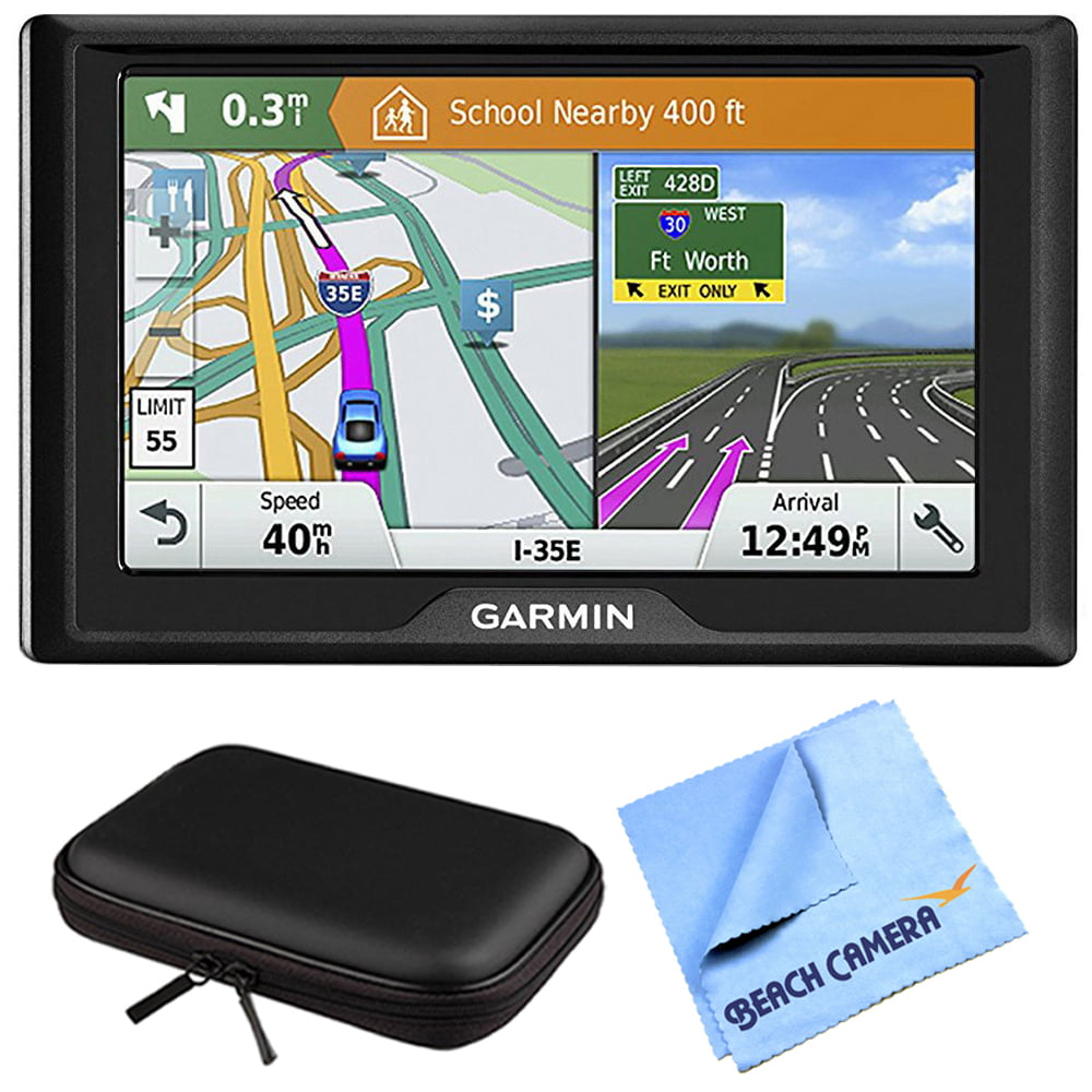 Garmin Drive 61 LM GPS Navigator with Alerts USA (010-01679-0B) with PocketPro XL Hardshell Case for 7-Inch Tablets & 1 Piece Micro Fiber Cloth - Walmart.com