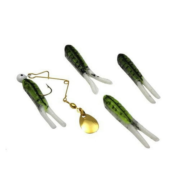 H&H Rigged Cajun Spin Spinner Bait, Bullfrog, 1/16 oz