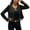 Black, variant on Casual Fringe Jacket Button Front Cardigan Slim Fit Outerwear for Daily Wear and Outdoor Activities Women's Casual Jacket Women's Bomber Jacket Casual Coat