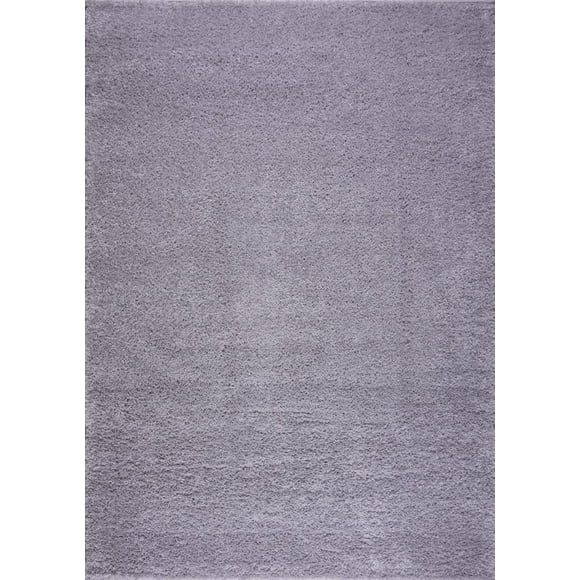 Ladole Rugs Solid Color Shaggy Meknes Durable Beautiful Turkish Indoor Small Runner Rug in Light Gray 2'7" x 4'11"