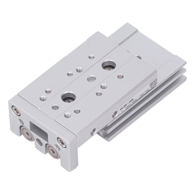 Cylindre Pneumatique à Double Action Haute Performance avec Course de 20mm - Corps en Alliage d'Aluminium, Rail de Guidage en Acier Inoxydable, Ports M5x0.8, Résistant à la Corrosion pour Systèmes de Compresseur d'Air