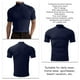 thumbnail image 5 of Hombres Manga Corta Top Alta Elasticidad Color Puro Cuello Alto Slim Fit Camiseta Interior Jersey, 5 of 6