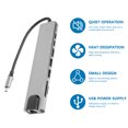 thumbnail image 2 of Shisuyan Hub Usb Rechargeable en Alliage d'Aluminium 1Ensemble 12.6X1.2X0.4In, 2 of 8