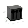 thumbnail image 4 of Mind Reader Utensil Dispenser, Silverware Organizer, Plastic Fork and Spoon Dispenser, Black, 4 of 7