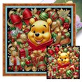 thumbnail image 1 of Hilo Algodón Ecológico Bordado Punto Cruz Winnie Bear 11CT 45x45cm, 1 of 9