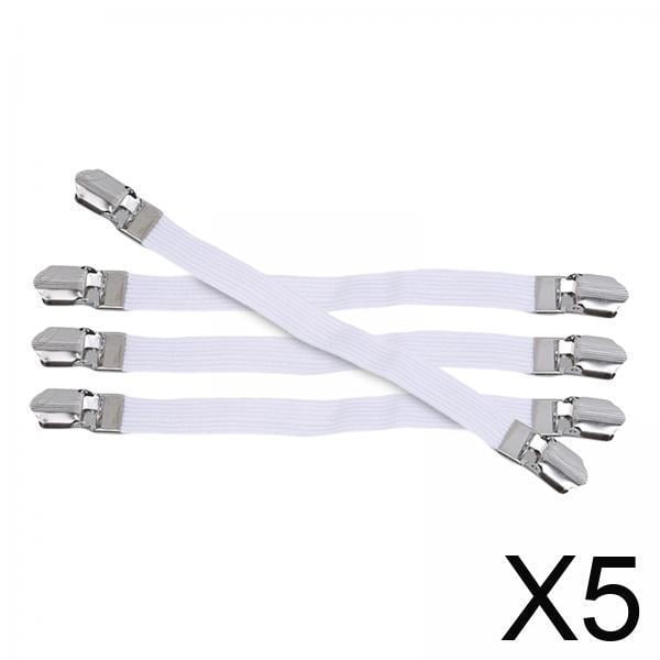 Sujetadores de sábanas,Correas para sábanas Sujetadores para fundas de tablas de planchar,Clips elásticos para sujetar las esquinas,pinzas para sujetar los tirantes,Sujetadores de funda de