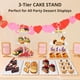 thumbnail image 3 of Juego de 10 expositores de mesa de postre, 3 soportes de 3 niveles, 3 soportes de plástico para tartas de boda para fiestas, 4 bandejas de postre de galletas, soportes para tartas para fiestas de té,, 3 of 7
