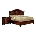 thumbnail image 3 of Furniture of America Sorella Traditional Solid Wood Cal King Panel Bed in Cherry, 3 of 6