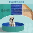 thumbnail image 5 of PawHut Foldable Dog Bath Pool Portable Swimming Pool, 12" x 55", Green, 5 of 9