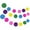 Rainbow, variant on Wrapables® 13ft Paper Circle Dot Garland Party Decorations for Weddings, Birthday Parties, Baby Showers, and Nursery Décor (Set of 2), Aqua/Blue/White