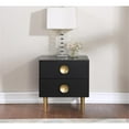 thumbnail image 5 of Home Square 3-Piece Set with Luxus Velvet King Bed and 2 Metal Nightstands, 5 of 13