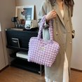 thumbnail image 3 of Bolso de hombro para niñas, bolso de mano con cremallera, bolso cruzado, bolso (púrpura), 3 of 6