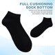 thumbnail image 5 of Xiao Hua Calcetines deportivos de malla finos para hombre, de primavera/verano, cortos, negros, 6 pares, 5 of 5
