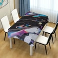 thumbnail image 4 of Yayeee Tablecloths 60" x 120" Rectangle Wrinkle Resistant Party Table Cover, Black, 4 of 8