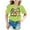 Light Green, variant on YUEHUA Girl Tops Girls Summer Tops Cute Cat Print Short Sleeve Tee Loose Fit Round Neck Casual Shirt for Toddler Kids Comfortable Breathable, Size 8-10 Years