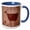Blue/White, variant on 3drose, Usa, Utah, Moab, Petroglyphs - Us45 Pwa0004 - Patrick J. Wall, 11oz Mug