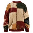 thumbnail image 6 of CONZONE Mens Christmas Sweaters Funny Santa Claus Embroidery Long Sleeve Knit Sweatshirt Crewneck Warm Fall Winter Pullover Knitwear, 6 of 6