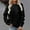 Black, variant on Fartey Womens Long Sleeve Sweatshirts 2024 Trendy Simple Solid Color Crewneck Casual Shirts Loose Fit Pullover Fall Tops