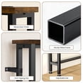 thumbnail image 4 of Keelian 78" Narrow Behind Couch Table with Built‑in Power Strip, Long Sofa Table with Charging Station, Metal Frame, Long Couch Table Behind Sofa, Living Room and Home Office, Rustic Brown, 4 of 8