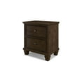 thumbnail image 4 of Signature Design by Ashley Danabrin Classic 2 Drawer Nightstand for Bedroom, Dark Brown, 4 of 8