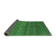 thumbnail image 2 of Ahgly Company Indoor Rectangle Abstract Emerald Green Contemporary Area Rugs, 2' x 5', 2 of 4
