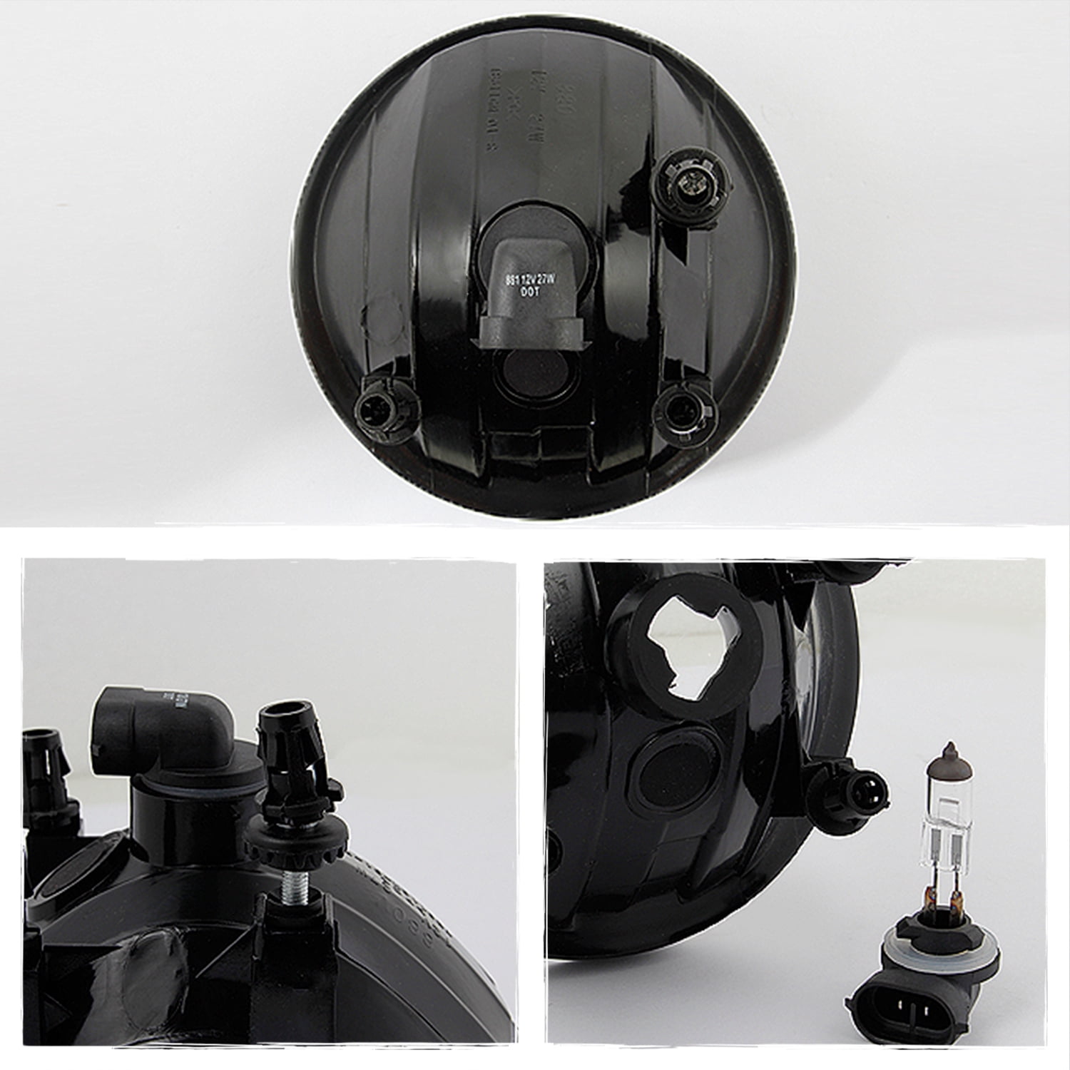 AKKON - For 2007-2013 GMC Sierra Pickup Bumper Driving Fog Lights Lamps Left+Right Replacement Pair + Bulbs