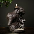 thumbnail image 4 of Quemador de incienso de reflujo de elefante exquisito para aromaterapia y oficina, 4 of 8